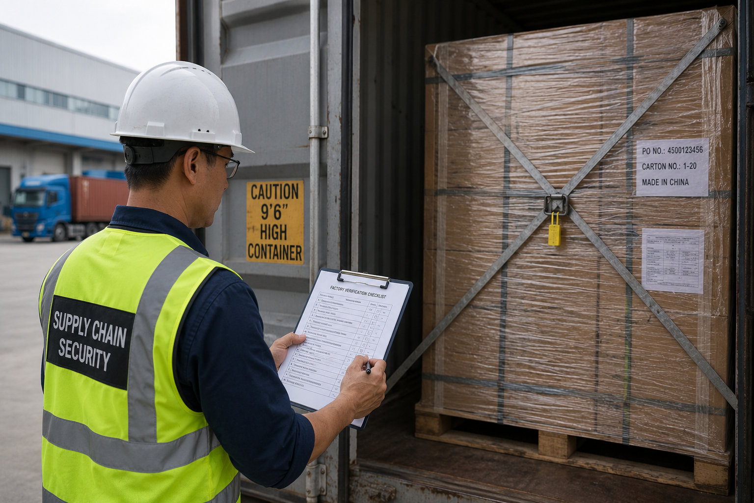CTPAT vendor management review of an overseas factory against MSC security standards