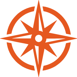 A compass icon